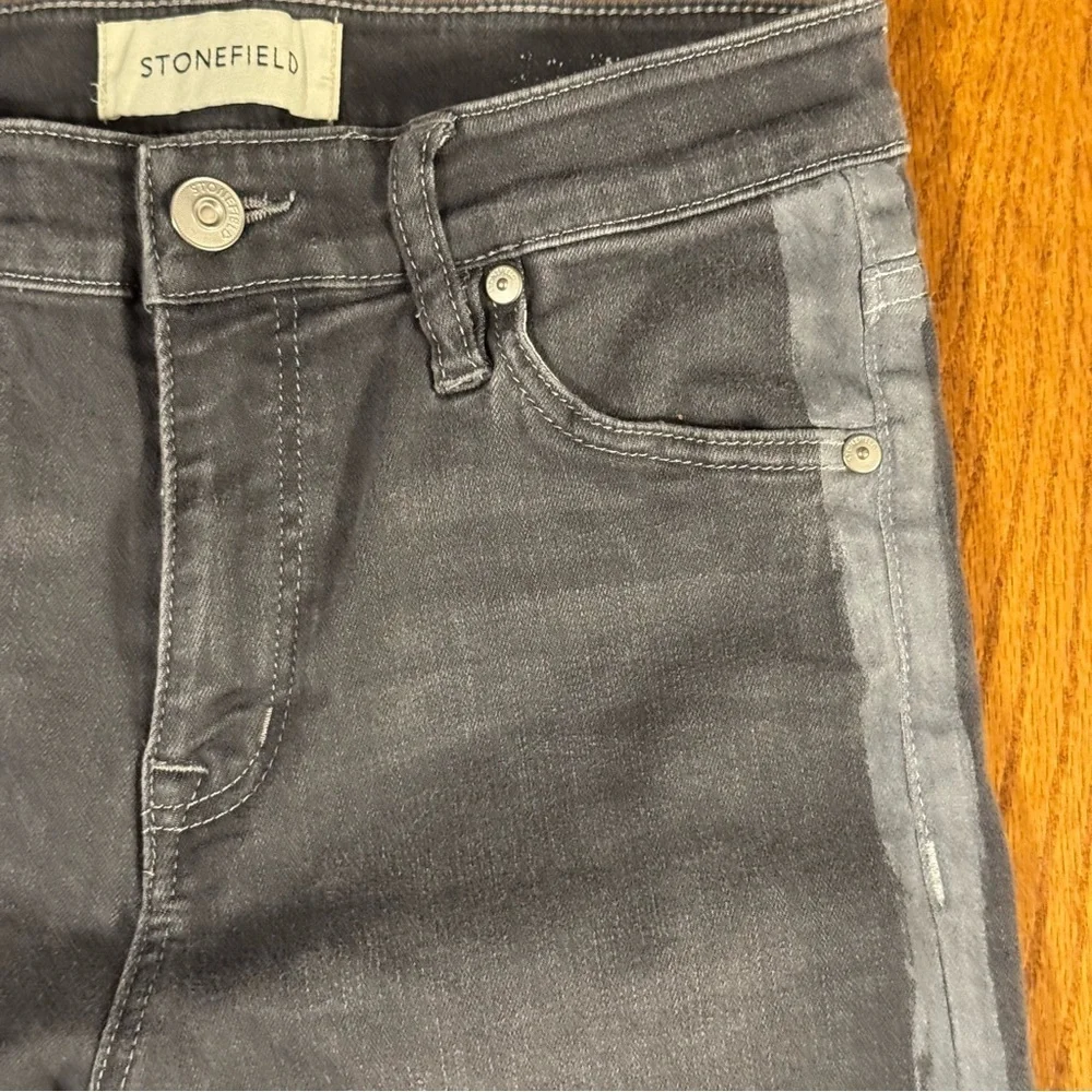 Stonefield Gray Distressed Women's Jeans 27x27